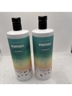 2 Pack Pearlessence Bombshell Anti-Frizz Shampoo 32oz Jumbo Salon Size Duo